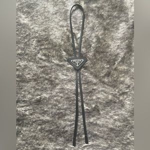 Authentic PRADA Saffiano Leather Bolo Tie